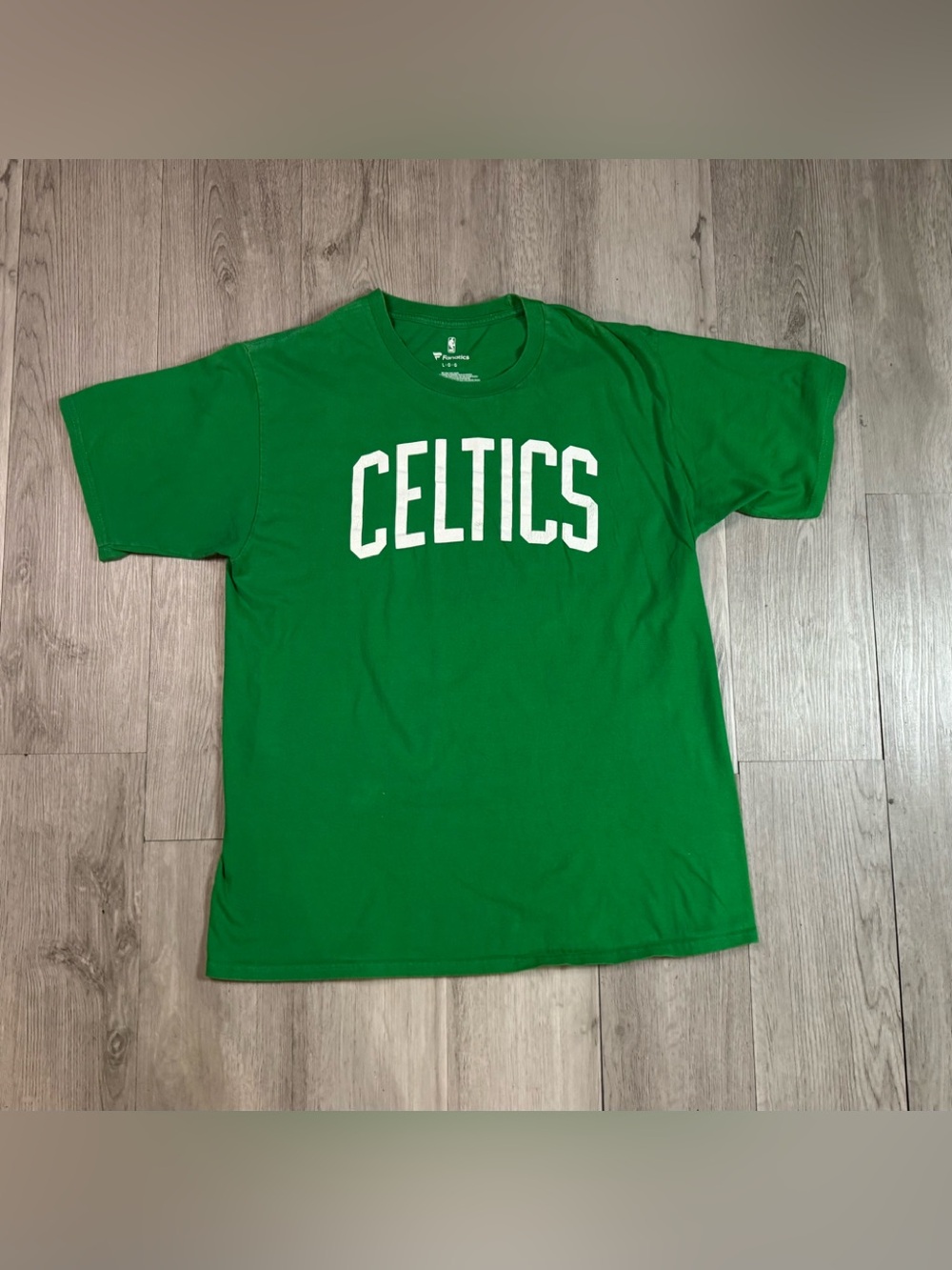 Boston Celtics Men’s Green Fanatics Short Sleeve T Shirt Size Large